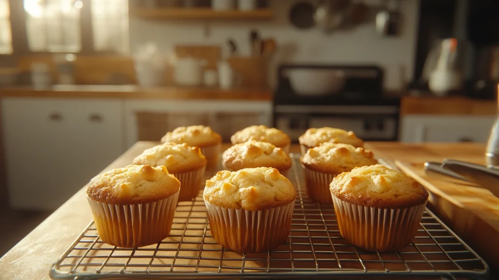 What is the secret to making moist muffins?