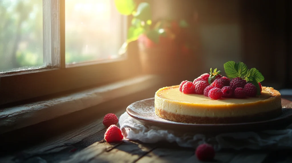 What does adding an extra egg to cheesecake do?