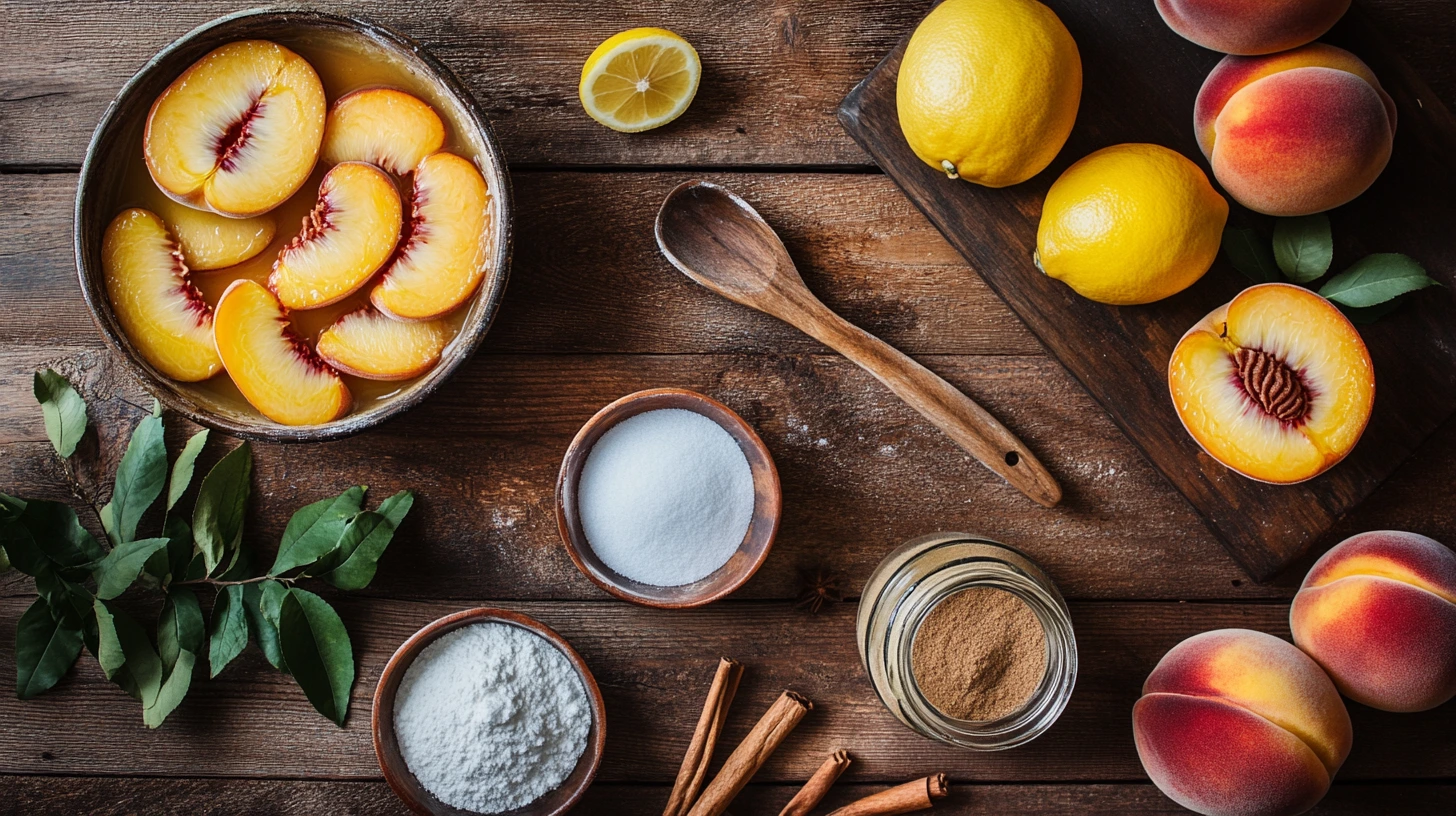 Peach Pie Ingredients