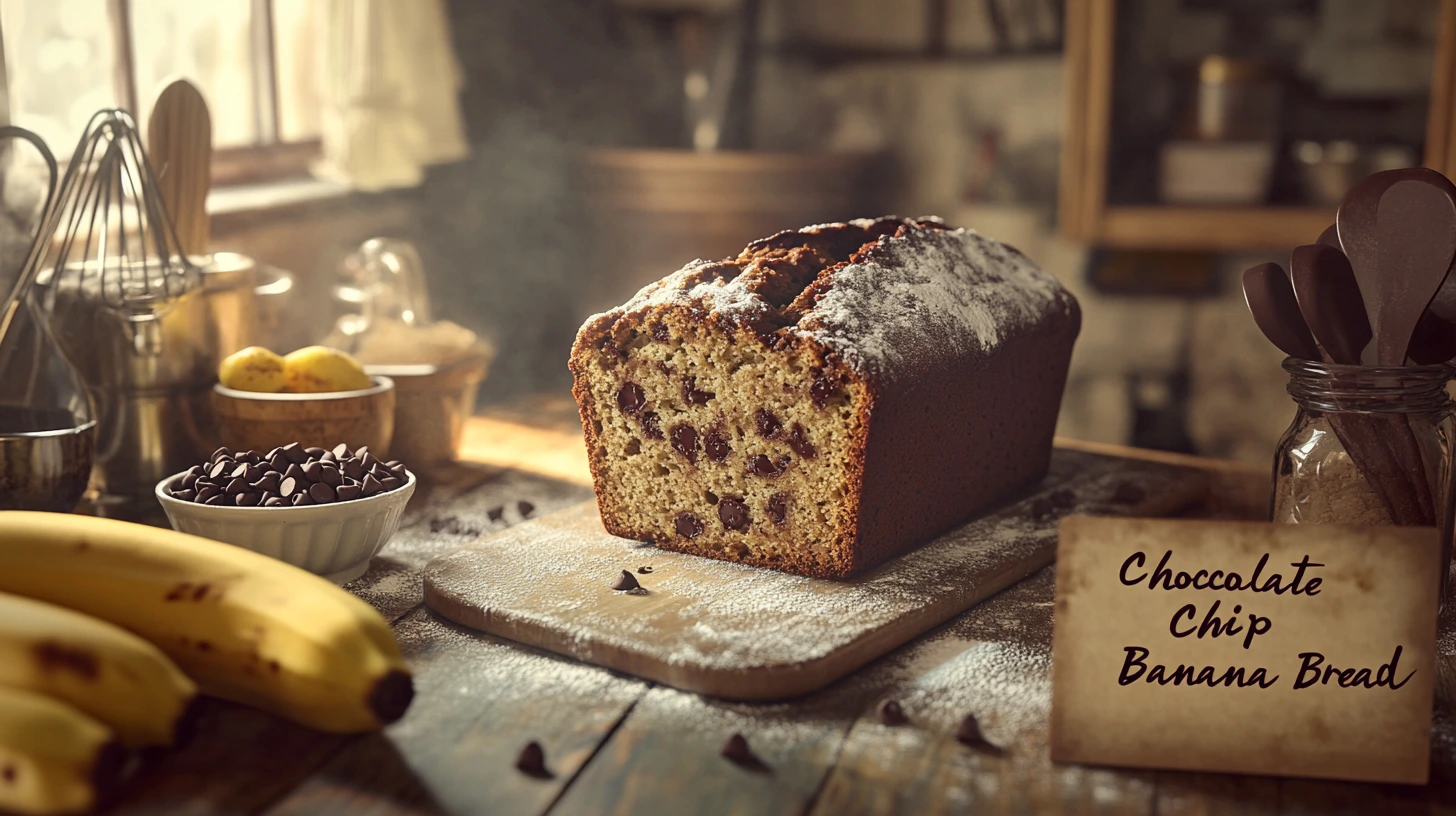 chocolate chip banana bread recipe