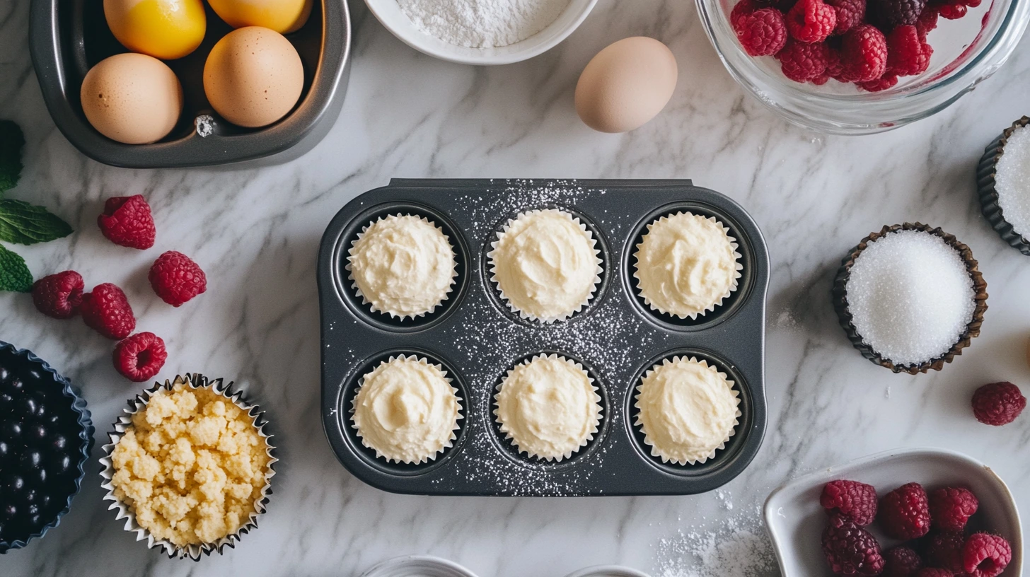 How do I know when mini cheesecakes are done?