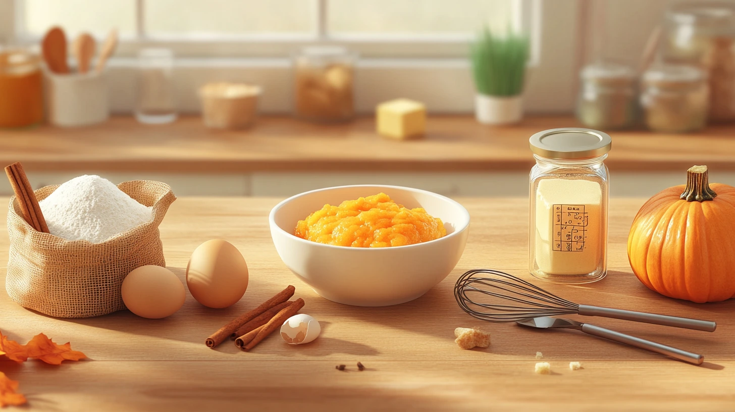 Ingredients for Pumpkin Muffins