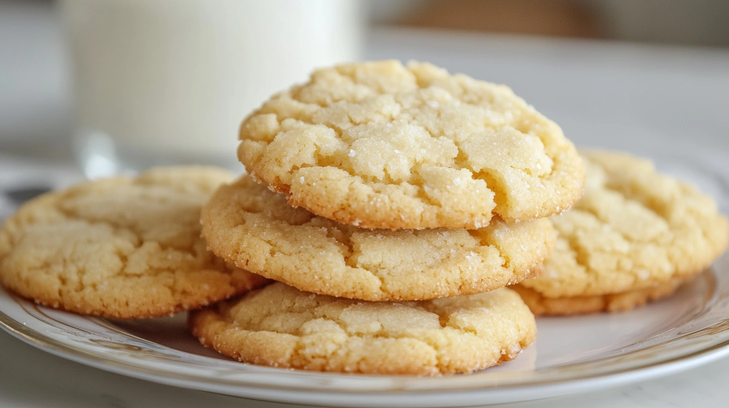 A collection of Crumbl cookie baking tips displayed on sticky notes alongside cookies, baking tools, and ingredients on a kitchen countertop.